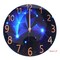 12" Blue Wall Clock, Silent & Large Wall Clocks for Living Room/Office